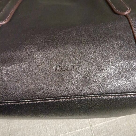 Fossil Felicity Satchel Black Leather Strap Bag - Picture 6 of 8